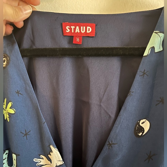 STAUD Milla Mini Dress in Good Vibes Twilight - Picture 5 of 10